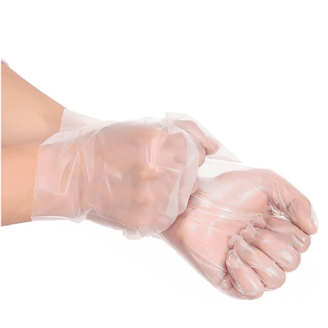 Guantes plásticos 