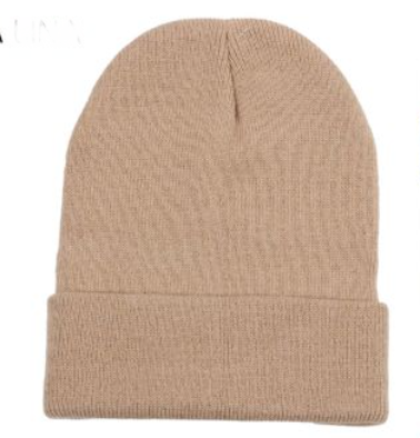 Gorro liso Beige
